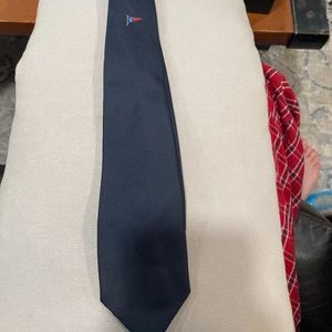 Navy tie with a flag